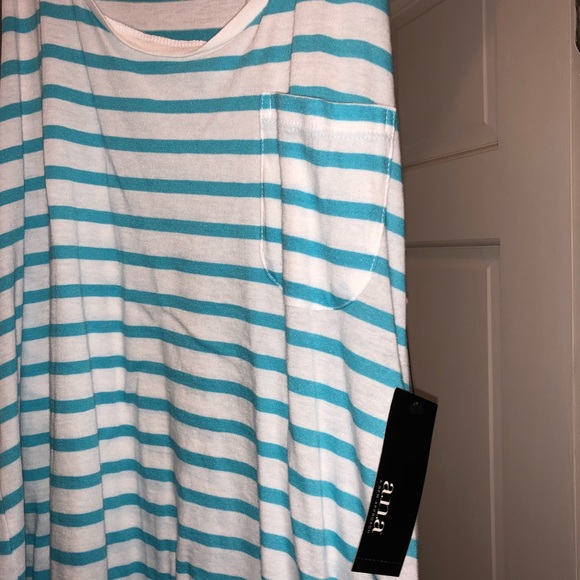 Blue & White Stripe Tank Top - Picture 2 of 4